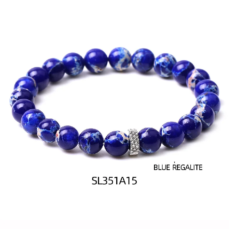 Sl351a15 Blue Emperor Stone Bracelet