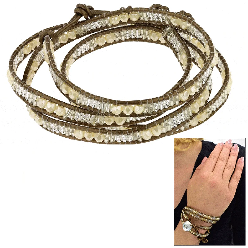 Wedding bangle for women -Sasa Urban Bling Wrap Bracelet