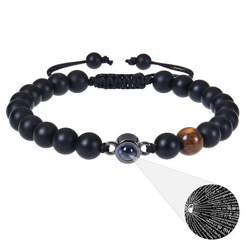 Frosted Stone Tiger-Eye Bracelet