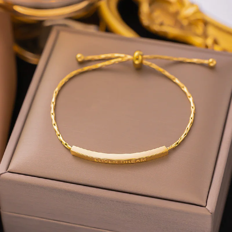 [Sle144] Pull Bracelet Gold