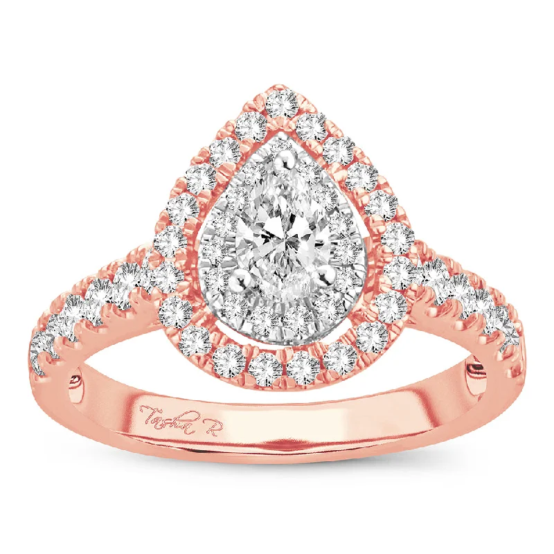 Affordable diamond engagement rings for women -14K 1.00CT Engagement Ring