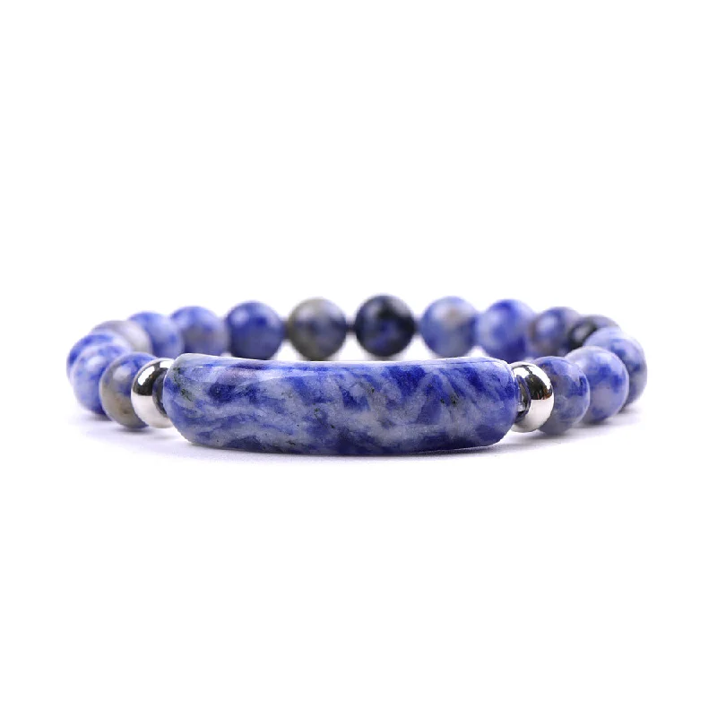 Sl245a08 White Blue Bracelet