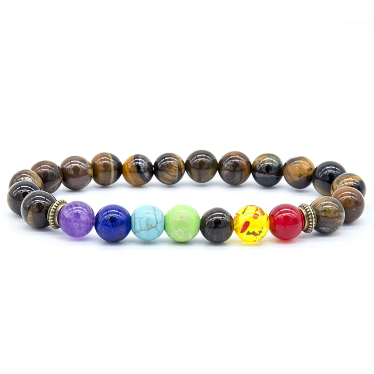 Women's gemstone bangles -Ethnic Style Geometric Natural Stone Beaded Bracelets