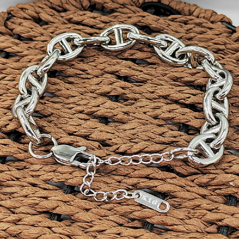 10mm Steel Bracelet 18 5cm