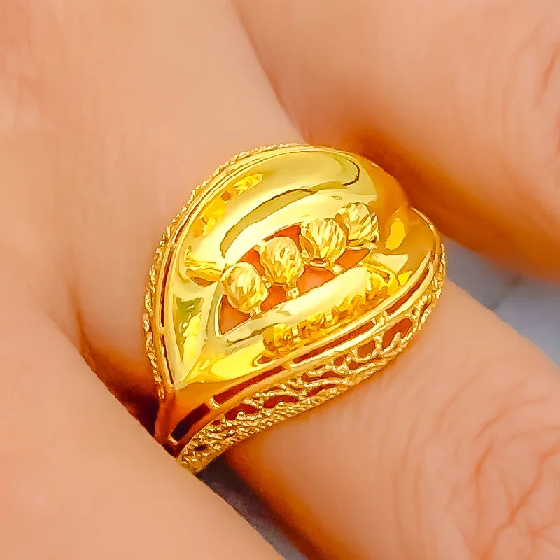 Women’s family rings-Gorgeous 21k Gold Ring