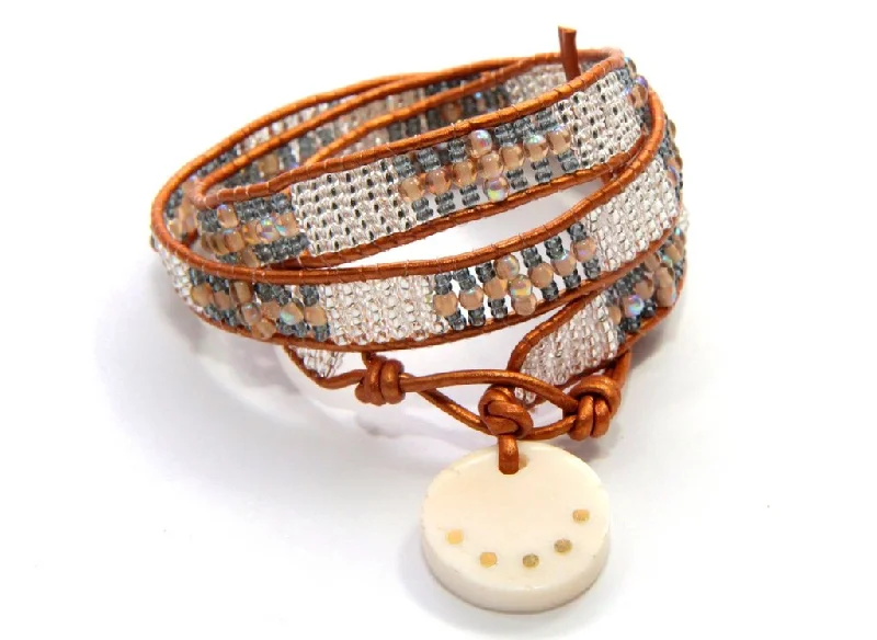 Adjustable gold bangles for women -Virginia Wrap Bracelet