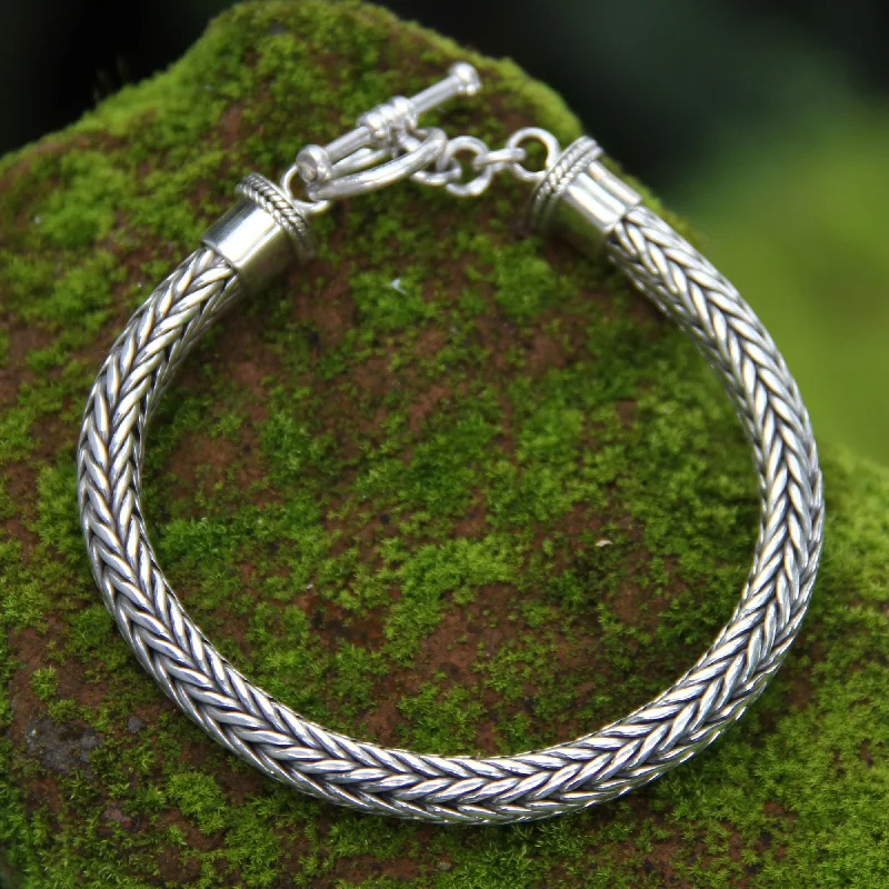 Classic design women's bracelets -Lives Entwined Sterling Silver Chain Bracelet