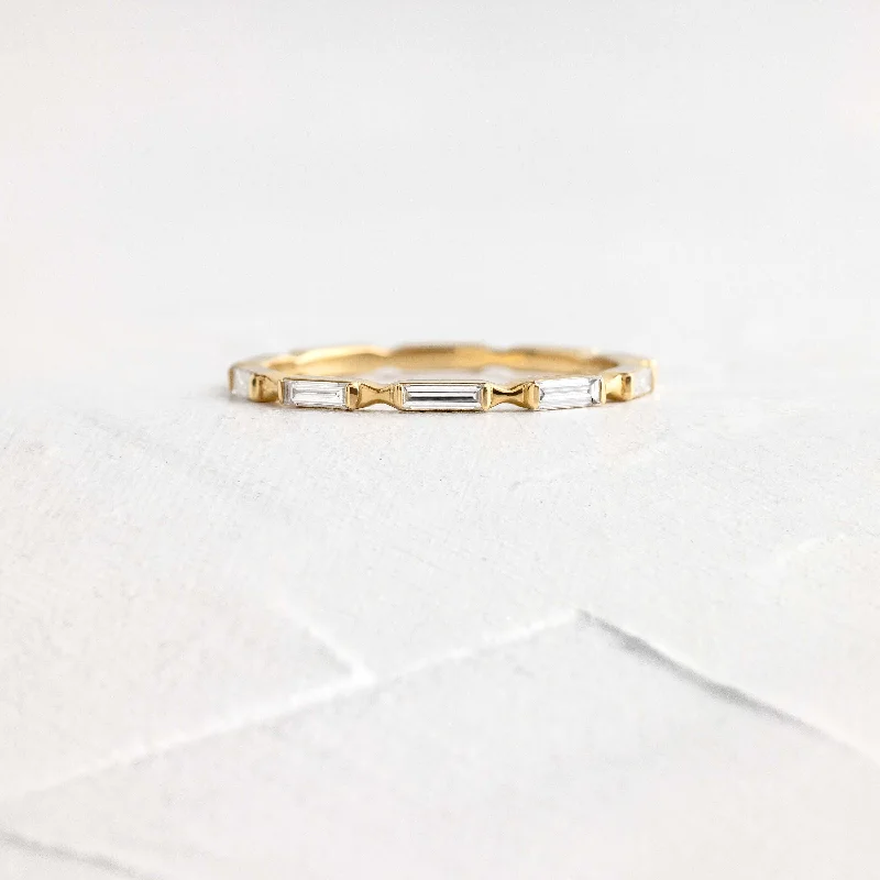 Women’s polished rings-Latitude Band