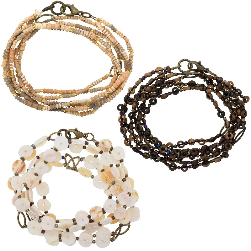 Women's bracelet gifts -Muse Y Necklace & Wrap Bracelet