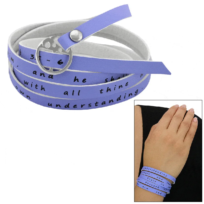 Adjustable bangles for women -Trust In The Lord Wrap Bracelet