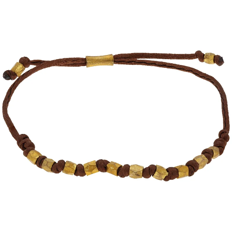 Women's leather bracelets -Cinnamon Wakami Simple Stackable Bracelet!