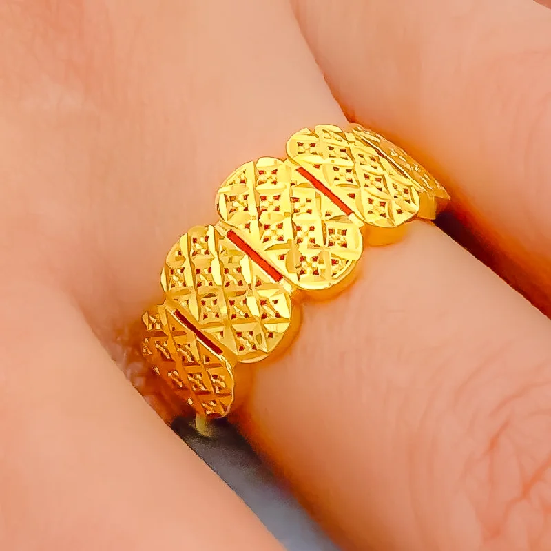 Women’s promise rings-Dainty Everyday 22k Gold Ring