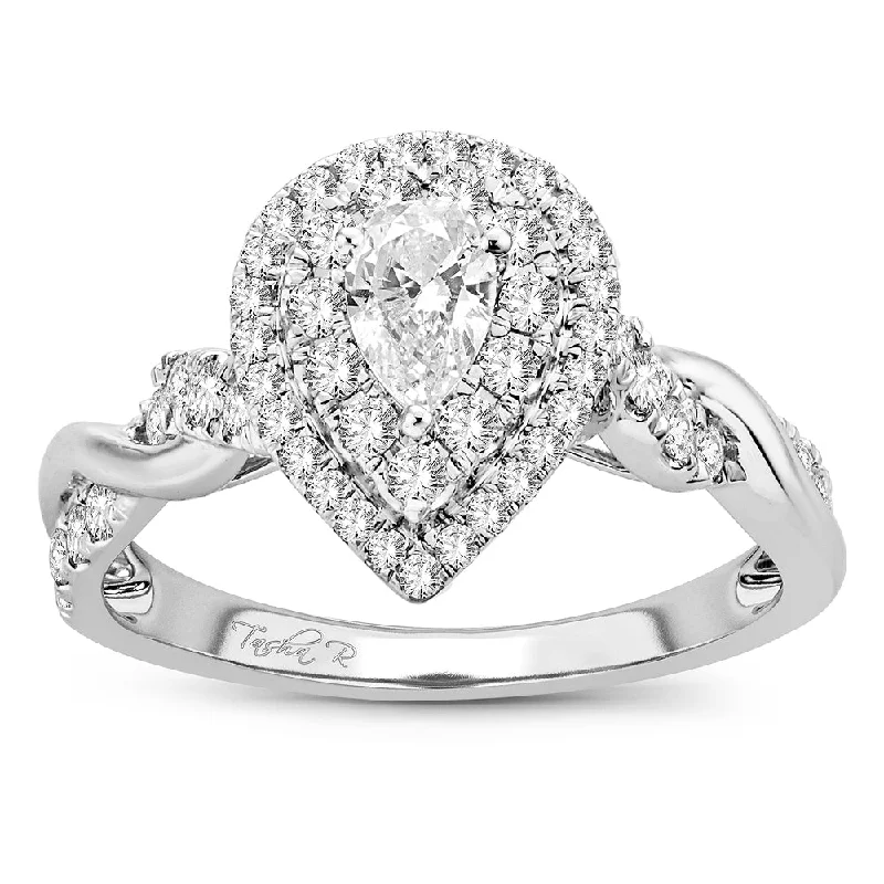 Solitaire diamond engagement rings for women -14K 1.00ct Engagement Ring