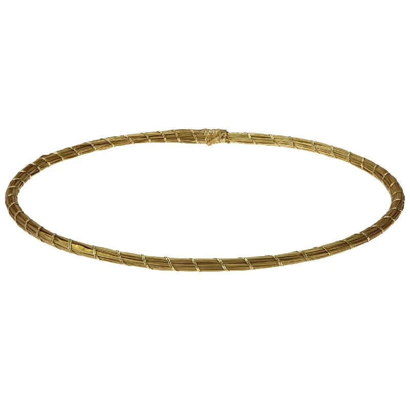 Crystal jewelry women's bangles -Golden Grass Bracelet