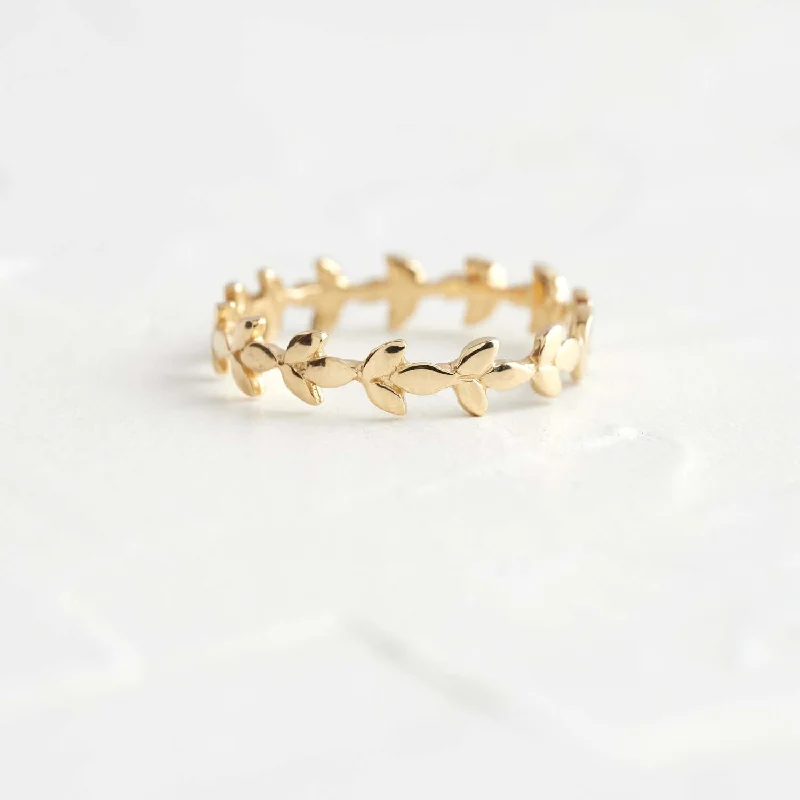 Women’s diamond cocktail rings-Vine Band - In Stock