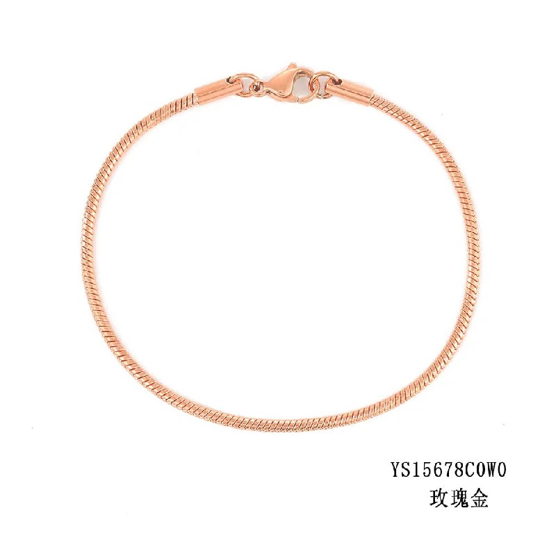 2mm Rose Gold-16.5CM-15678