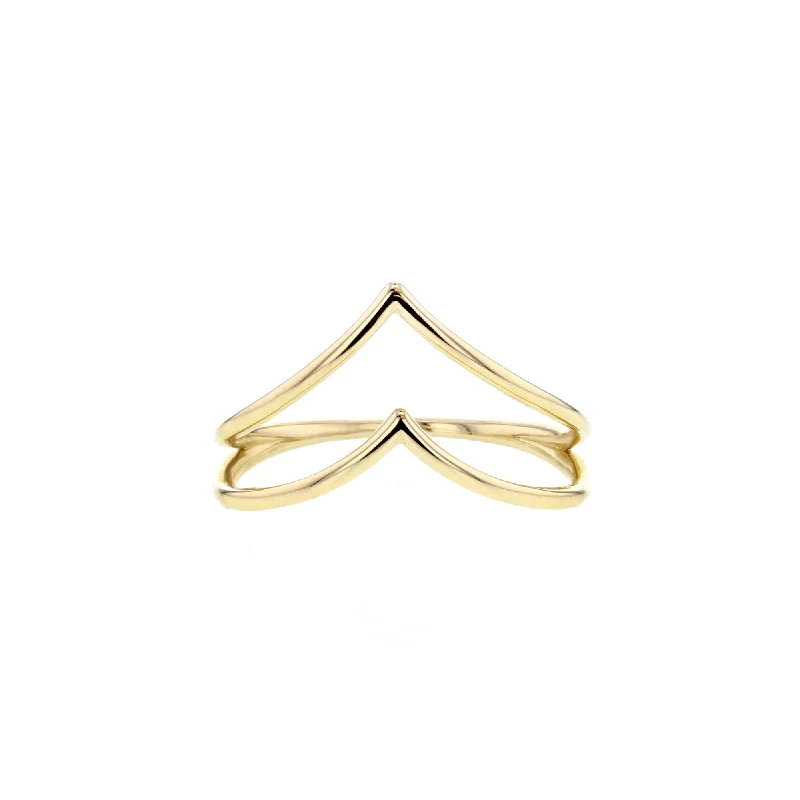 Women’s family rings-Caprio Chevron Ring