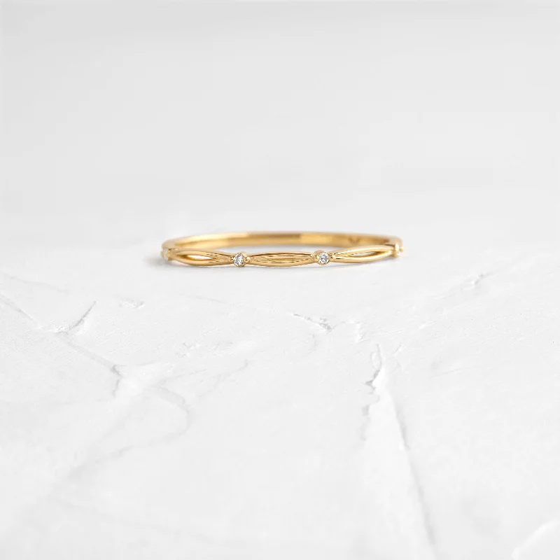 Women’s eternity diamond rings-Elevation Band - In Stock