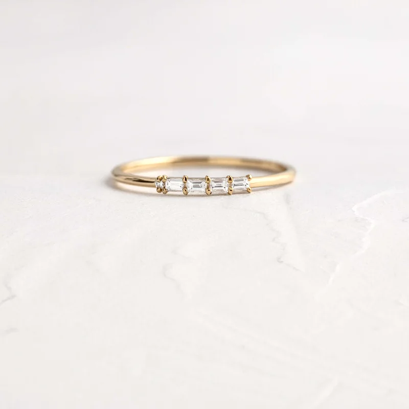 Women’s eternity diamond rings-Morse Code Rings: Numbers