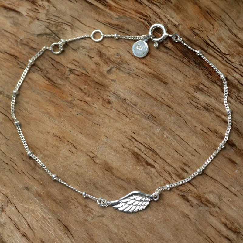 Pairing suggestions for women's bracelets -One-Winged Angel Sterling Silver Bracelet