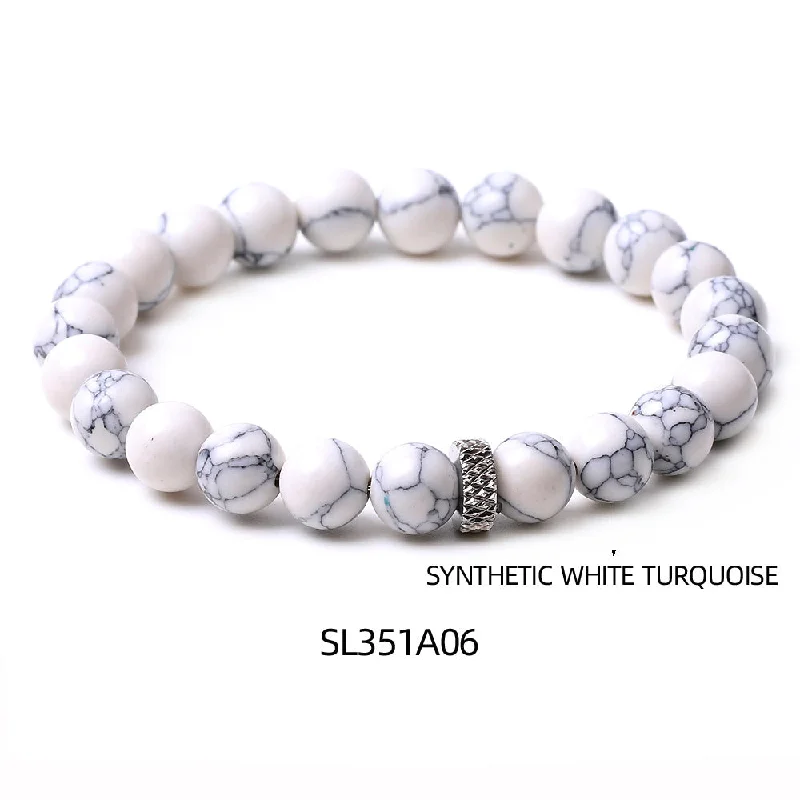 Sl351a06 Synthetic White-Barked Pine Bracelet