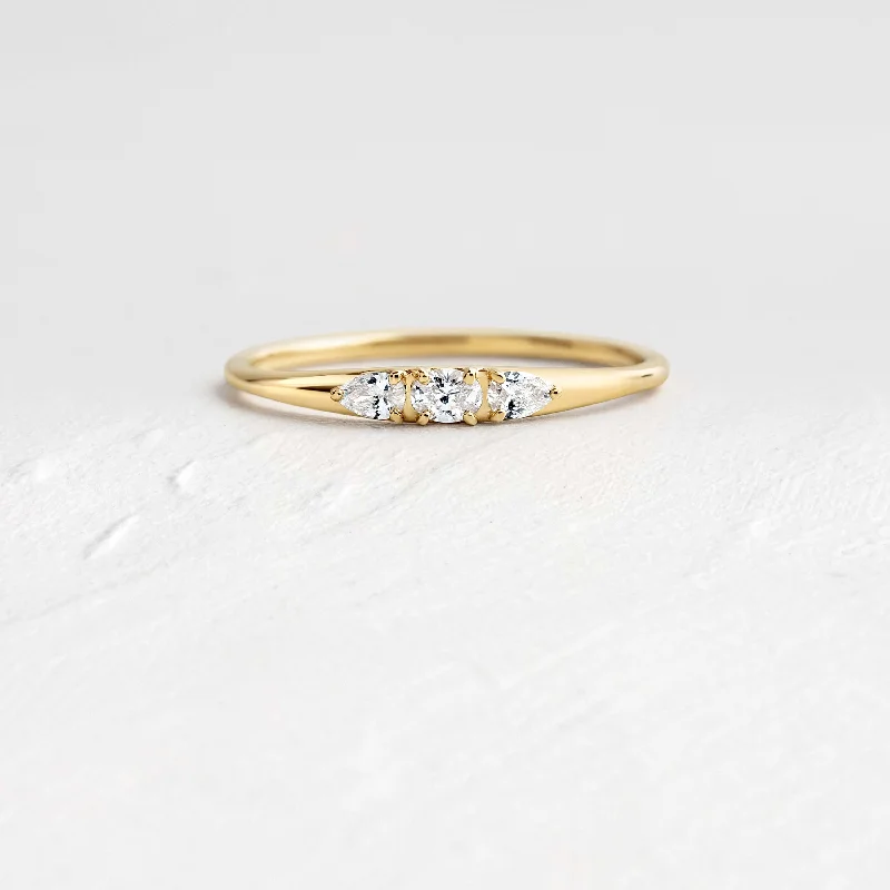 Women’s minimalist engagement rings-Composure Band