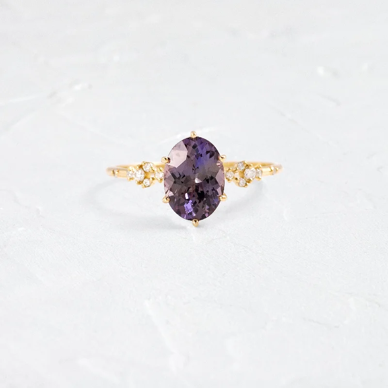 Women’s gemstone rings-Myriad Ring, 1.75ct. Dark Purple-Blue Tanzanite