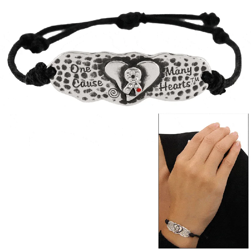 Wedding bangle for women -One Cause Many Hearts™ Diabetes Adjustable Bracelet