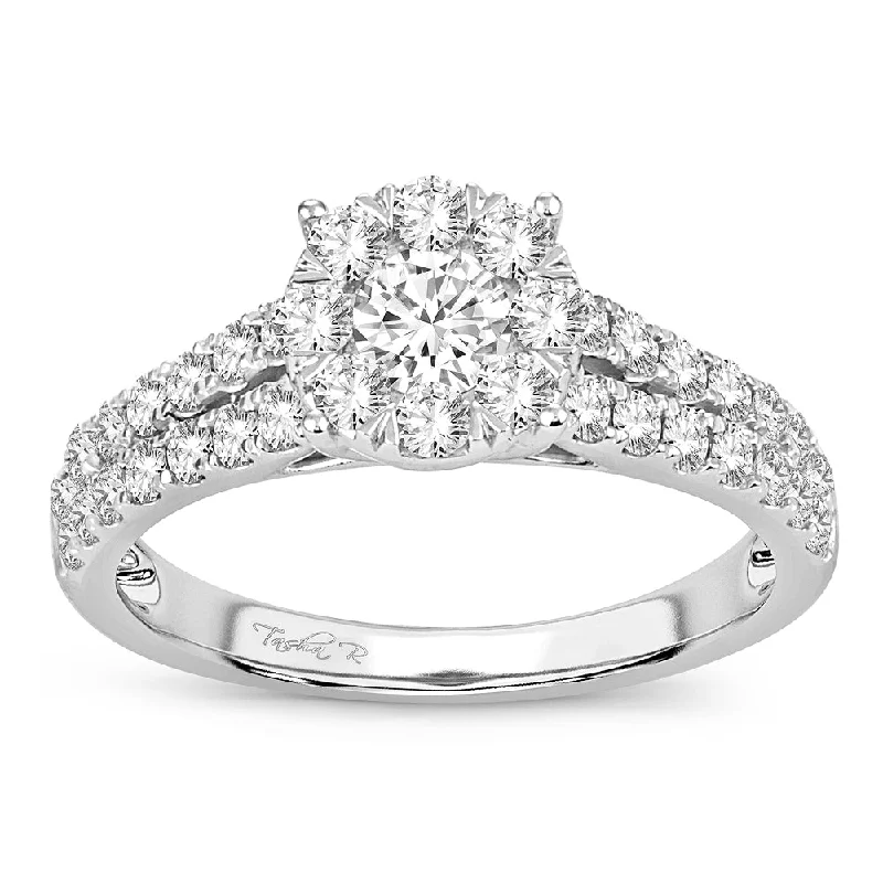 Unique engagement rings with colored diamonds for women -14K 1.00CT Diamond ring