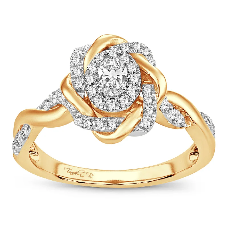 Stunning engagement rings for women -14K 0.50CT Diamond ring